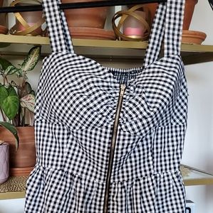 Gingham Peplum